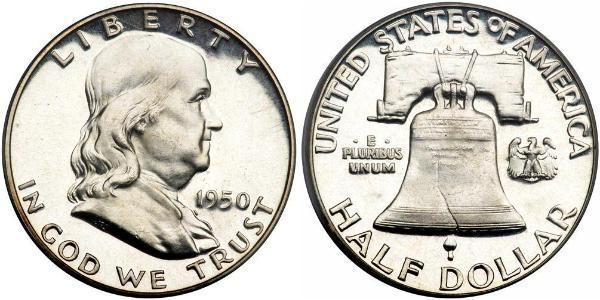 1/2 Dollar 美利堅合眾國 (1776 - ) 銀 Franklin Delano Roosevelt (1882-1945)
