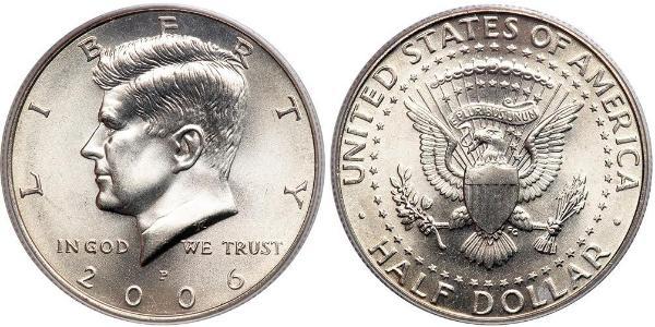 1/2 Dollar 美利堅合眾國 (1776 - ) 銀 John Fitzgerald Kennedy (1917-1963)