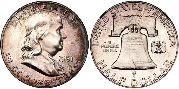 1/2 Dollar 美利堅合眾國 (1776 - ) 銀 Franklin Delano Roosevelt (1882-1945)