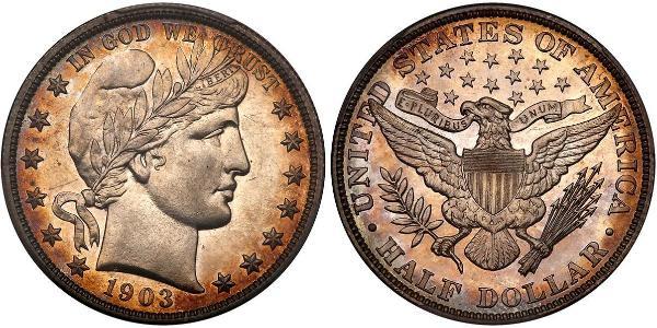 1/2 Dollar 美利堅合眾國 (1776 - ) 銀 