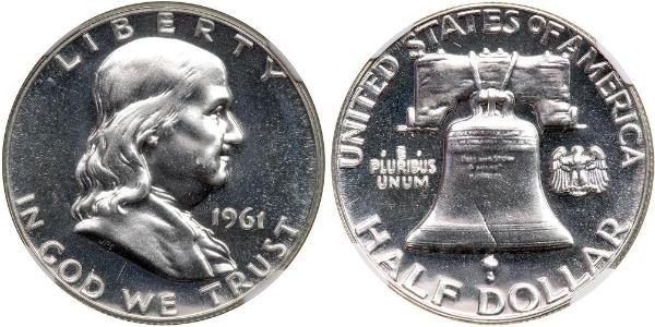 1/2 Dollar 美利堅合眾國 (1776 - ) 銀 Franklin Delano Roosevelt (1882-1945)
