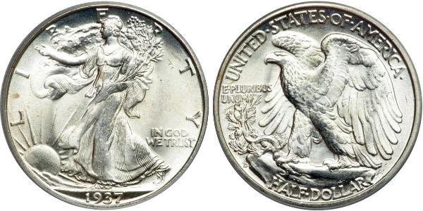 1/2 Dollar 美利堅合眾國 (1776 - ) 銀 