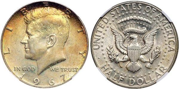 1/2 Dollar 美利堅合眾國 (1776 - ) 銀 John Fitzgerald Kennedy (1917-1963)