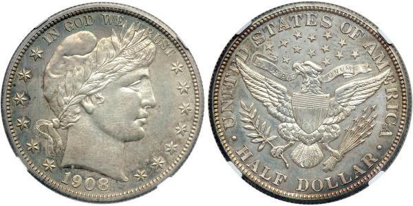1/2 Dollar 美利堅合眾國 (1776 - ) 銀 