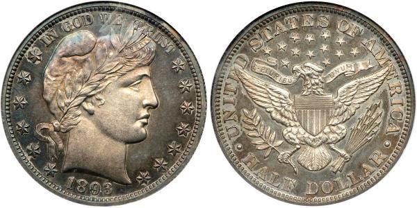 1/2 Dollar 美利堅合眾國 (1776 - ) 銀 