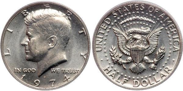 1/2 Dollar 美利堅合眾國 (1776 - ) 銀 John Fitzgerald Kennedy (1917-1963)