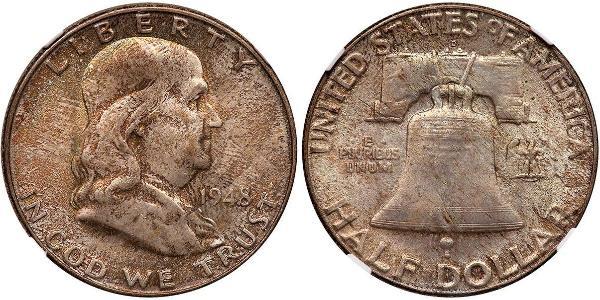 1/2 Dollar 美利堅合眾國 (1776 - ) 銀 Franklin Delano Roosevelt (1882-1945)