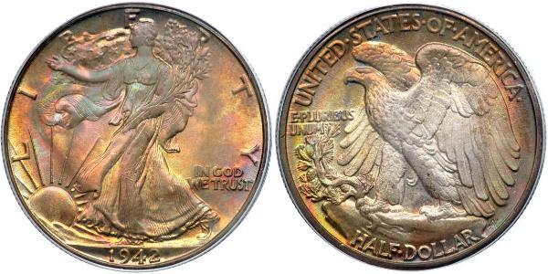 1/2 Dollar 美利堅合眾國 (1776 - ) 銀 