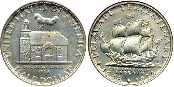 1/2 Dollar 美利堅合眾國 (1776 - ) 銀 