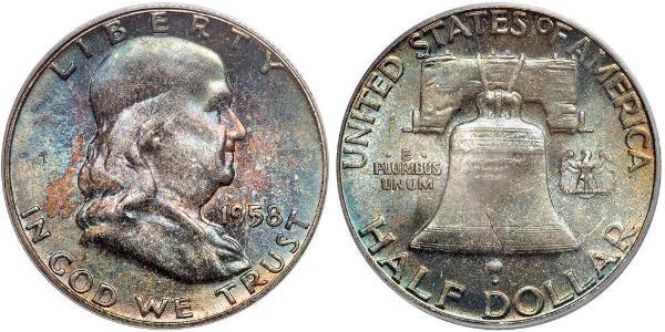 1/2 Dollar 美利堅合眾國 (1776 - ) 銀 Franklin Delano Roosevelt (1882-1945)