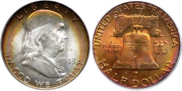 1/2 Dollar 美利堅合眾國 (1776 - ) 銀 Franklin Delano Roosevelt (1882-1945)