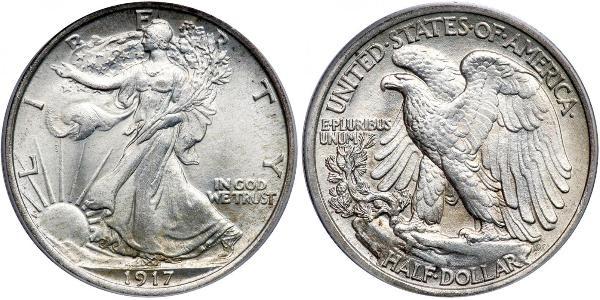 1/2 Dollar 美利堅合眾國 (1776 - ) 銀 