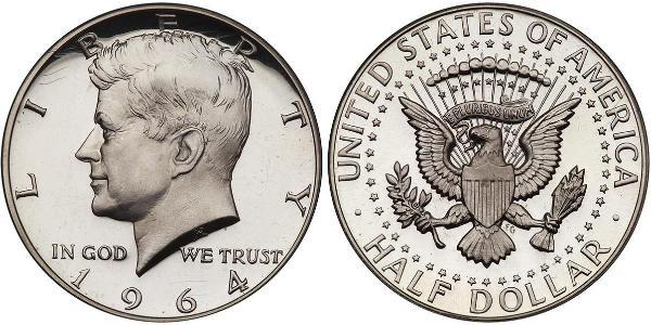 1/2 Dollar 美利堅合眾國 (1776 - ) 銀 John Fitzgerald Kennedy (1917-1963)