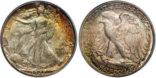 1/2 Dollar 美利堅合眾國 (1776 - ) 銀 