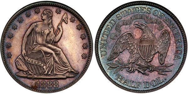 1/2 Dollar 美利堅合眾國 (1776 - ) 銀 