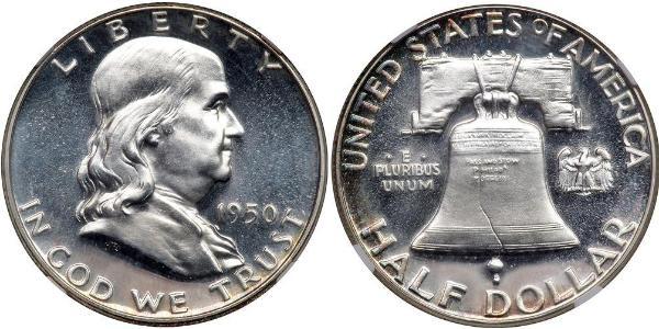 1/2 Dollar 美利堅合眾國 (1776 - ) 銀 Franklin Delano Roosevelt (1882-1945)