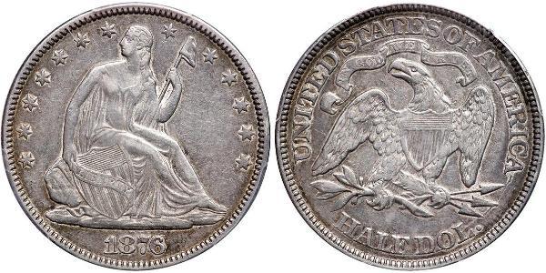 1/2 Dollar 美利堅合眾國 (1776 - ) 銀 