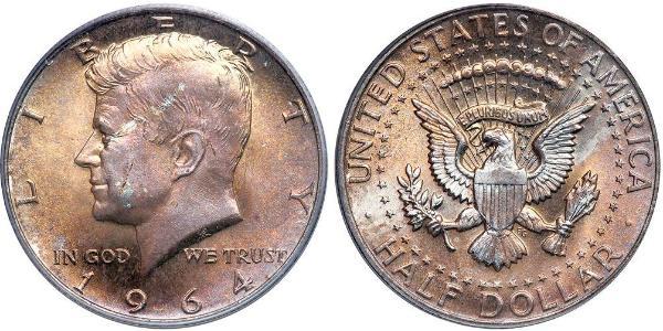 1/2 Dollar 美利堅合眾國 (1776 - ) 銀 John Fitzgerald Kennedy (1917-1963)