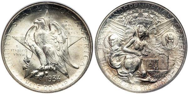 1/2 Dollar 美利堅合眾國 (1776 - ) 銀 