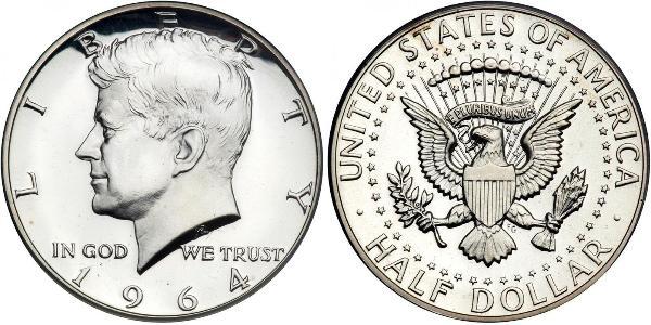 1/2 Dollar 美利堅合眾國 (1776 - ) 銀 John Fitzgerald Kennedy (1917-1963)