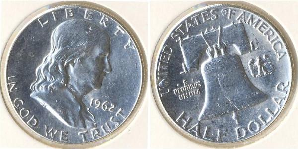 1/2 Dollar 美利堅合眾國 (1776 - ) 銀 Franklin Delano Roosevelt (1882-1945)