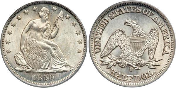 1/2 Dollar 美利堅合眾國 (1776 - ) 銀 