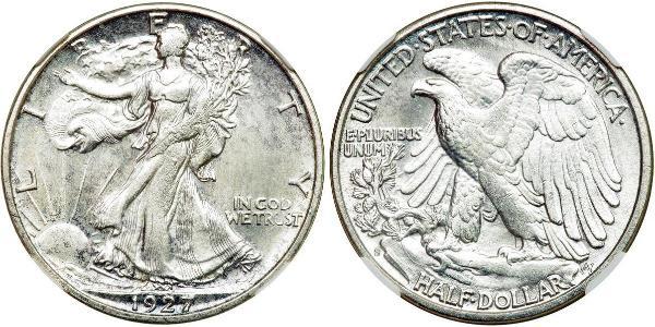 1/2 Dollar 美利堅合眾國 (1776 - ) 銀 