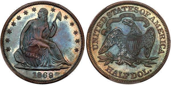 1/2 Dollar 美利堅合眾國 (1776 - ) 銀 