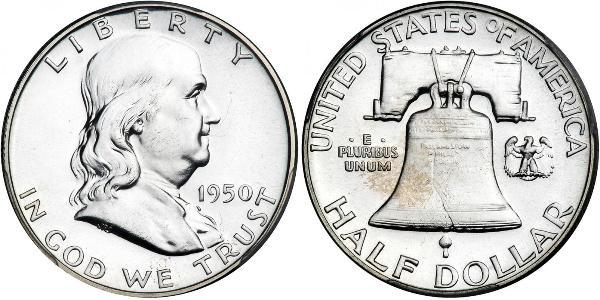 1/2 Dollar 美利堅合眾國 (1776 - ) 銀 Franklin Delano Roosevelt (1882-1945)