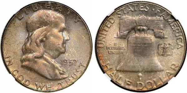 1/2 Dollar 美利堅合眾國 (1776 - ) 銀 Franklin Delano Roosevelt (1882-1945)