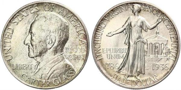 1/2 Dollar / 50 Cent 美利堅合眾國 (1776 - ) 銀 