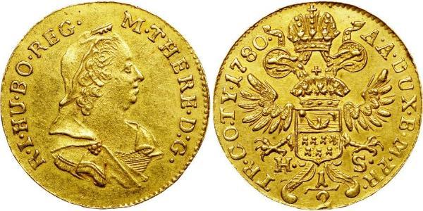 1/2 Ducat Principality of Transylvania (1571-1711) / Holy Roman Empire (962-1806) Gold Maria Theresa of Austria (1717 - 1780)