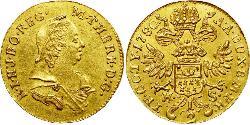 1/2 Ducat Principality of Transylvania (1571-1711) / Sacro Imperio Romano (962-1806) Oro Maria Theresa of Austria (1717 - 1780)