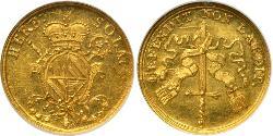 1/2 Ducat States of Germany Oro 