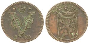1/2 Duit 荷蘭共和國 (1581 - 1795) 銅 