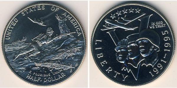 1/2 Dólar Estados Unidos de América (1776 - ) Níquel/Cobre 