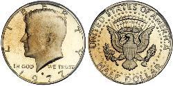 1/2 Dólar Estados Unidos de América (1776 - ) Plata John Fitzgerald Kennedy (1917-1963)