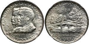 1/2 Dólar Estados Unidos de América (1776 - ) Plata 