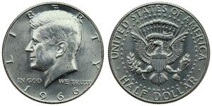 1/2 Dólar Estados Unidos de América (1776 - ) Plata John Fitzgerald Kennedy (1917-1963)