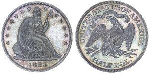 1/2 Dólar Estados Unidos de América (1776 - ) Plata 