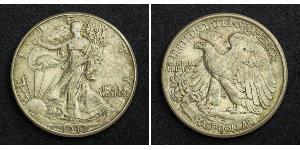 1/2 Dólar Estados Unidos de América (1776 - ) Plata 