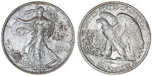 1/2 Dólar Estados Unidos de América (1776 - ) Plata 