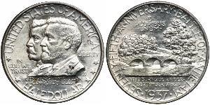 1/2 Dólar Estados Unidos de América (1776 - ) Plata 