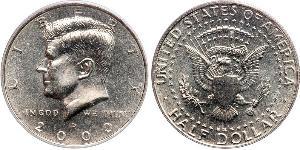 1/2 Dólar Estados Unidos de América (1776 - ) Plata John Fitzgerald Kennedy (1917-1963)