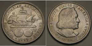 1/2 Dólar Estados Unidos de América (1776 - ) Plata Cristóbal Colón (1451 - 1506)