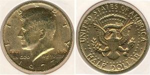 1/2 Dólar Estados Unidos de América (1776 - ) Plata John Fitzgerald Kennedy (1917-1963)