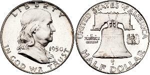 1/2 Dólar Estados Unidos de América (1776 - ) Plata Franklin D. Roosevelt (1882-1945)