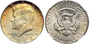 1/2 Dólar Estados Unidos de América (1776 - ) Plata John Fitzgerald Kennedy (1917-1963)