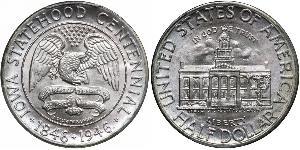 1/2 Dólar Estados Unidos de América (1776 - ) Plata 