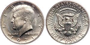 1/2 Dólar Estados Unidos de América (1776 - ) Plata John Fitzgerald Kennedy (1917-1963)